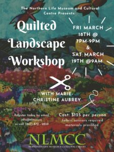 Quilted Landscape Workshop Poster